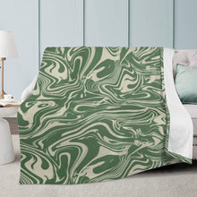 Load image into Gallery viewer, Ti Amo I love you - Exclusive Brand- Cactus &amp; Malta Swirl - Micro Fleece Blankets
