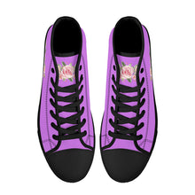 Load image into Gallery viewer, Ti Amo I love you - Exclusive Brand - High-Top Canvavs Shoes - Black Soles
