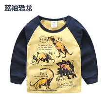 Load image into Gallery viewer, Toddler / Kids - Boys - Cotton Striped &amp;Patchwork Animal Baby  Long Sleeve T-Shirts - Sizes 2T -Kids 10
