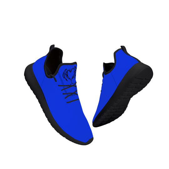 Ti Amo I love you - Exclusive Brand  - Blue Blue Eyes - Dragon Heart - Lightweight Mesh Knit Sneaker - Black Soles