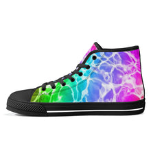 Load image into Gallery viewer, Ti Amo I love you - Exclusive Brand - High-Top Canvas Shoes - Black Soles
