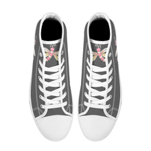 Load image into Gallery viewer, Ti Amo I love you - Exclusive Brand - High-Top Canvas Shoes - White Soles
