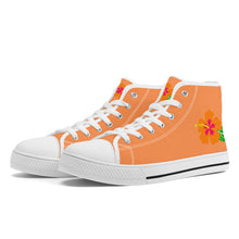 Load image into Gallery viewer, Ti Amo I love you - Exclusive Brand - High-Top Canvas Shoes - White Soles
