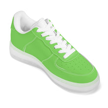 Load image into Gallery viewer, Ti Amo I love you - Exclusive Brand  - Pastel Green - Transparent Low Top Air Force Leather Shoes
