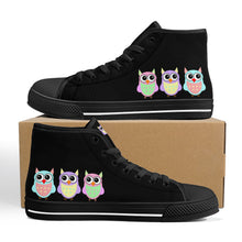 Load image into Gallery viewer, Ti Amo I love you - Exclusive Brand - High-Top Canvas Shoes - Black Soles
