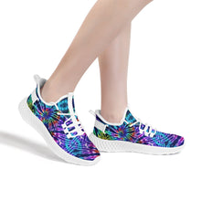 Load image into Gallery viewer, Ti Amo I love you - Exclusive Brand  - Mens / Womens - Blue Zodiac, Curious Blue, Malachite, Purple Heart - Tie- Dye - Mesh Knit Shoes - White Soles
