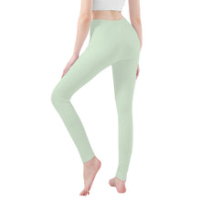 Load image into Gallery viewer, Ti Amo I love you - Exclusive Brand  - Zanah - White Daisy -  Yoga Leggings
