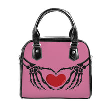 Load image into Gallery viewer, Ti Amo I love you  - Exclusive Brand  - Charm - Skeleton Hands with Heart - Shoulder Handbag
