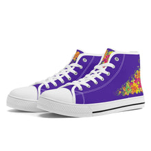 Load image into Gallery viewer, Ti Amo I love you - Exclusive Brand  - High-Top Canvas Shoes - White Soles
