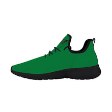 Load image into Gallery viewer, Ti Amo I love you - Exclusive Brand - Fun Green - Skelton Hands with Heart - Mens / Womens - Lightweight Mesh Knit Sneaker - Black Soles
