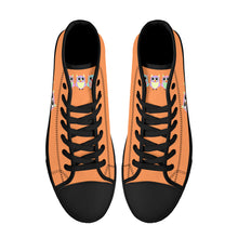 Load image into Gallery viewer, Ti Amo I love you - Exclusive Brand - Coral -  High-Top Canvavs Shoes - Black Soles
