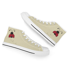 Load image into Gallery viewer, Ti Amo I love you - Exclusive Brand - High-Top Canvas Shoes - White Soles
