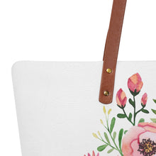 Load image into Gallery viewer, Ti Amo I love you - Exclusive Brand - White - Floral Bouquet - Womens Cloth Totes
