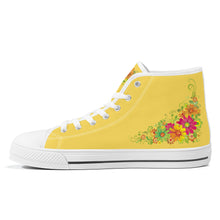 Load image into Gallery viewer, Ti Amo I love you - Exclusive Brand - High-Top Canvas Shoes - White Soles
