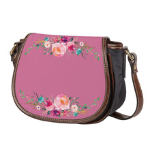 Load image into Gallery viewer, Ti Amo I love you - Exclusive Brand - Charm - Front &amp; Top Floral Swag - Saddle Bag
