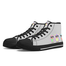 Load image into Gallery viewer, Ti Amo I love you - Exclusive Brand - High-Top Canvavs Shoes - Black Soles
