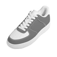 Load image into Gallery viewer, Ti Amo I love you - Exclusive Brand - Dove Gray &amp; White - Low Top Unisex Sneakers - Sizes: Big Kids 4.5-7 / Mens 4.5-14.5 / Womens 5.5-14
