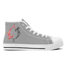 Load image into Gallery viewer, Ti Amo I love you  - Exclusive Brand  - Womens High-Top Canvas Shoes - White
