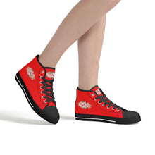 Load image into Gallery viewer, Ti Amo I love you - Exclusive Brand - High-Top Canvas Shoes - Black Soles
