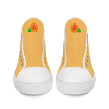 Load image into Gallery viewer, Ti Amo I love you - Exclusive Brand - High-Top Canvas Shoes - White Soles
