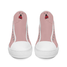 Load image into Gallery viewer, Ti Amo I love you - Exclusive Brand - High-Top Canvas Shoes - White Soles
