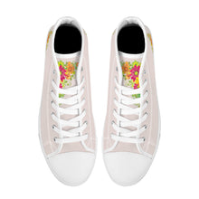 Load image into Gallery viewer, Ti Amo I love you - Exclusive Brand - High-Top Canvas Shoes - White Soles
