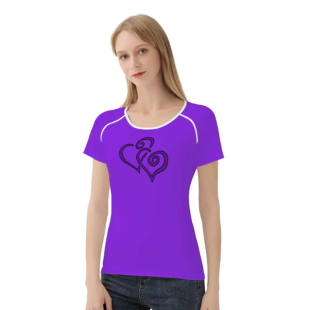 Ti Amo I love you - Exclusive Brand - Blue Violet - Double Purple - Women's T shirt