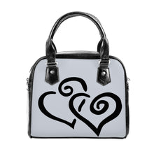 Load image into Gallery viewer, Ti Amo I love you - Exclusive Brand - Mischka - Double Black Heart -  Shoulder Handbag
