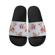 Load image into Gallery viewer, Ti Amo I love you - Exclusive Brand  - Mischka &amp; Matrix Floral- Slide Sandals - Black Soles
