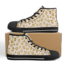 Load image into Gallery viewer, Ti Amo I love you - Exclusive Brand - Womens High-Top Canvas Shoes - Black Soles - Sizes 5-12
