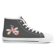 Load image into Gallery viewer, Ti Amo I love you - Exclusive Brand - High-Top Canvas Shoes - White Soles
