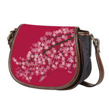 Load image into Gallery viewer, Ti Amo I love you-  Exclusive Brand - Cardinal - Blossom - Saddle Bag
