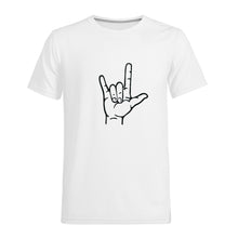 Load image into Gallery viewer, Ti Amo I love you - Exclusive Brand  - White -  Love Sign - Men&#39;s T-Shirt
