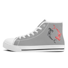 Load image into Gallery viewer, Ti Amo I love you  - Exclusive Brand  - Womens High-Top Canvas Shoes - White
