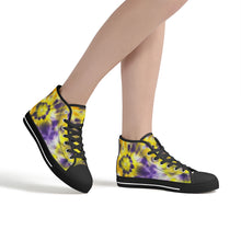 Load image into Gallery viewer, Ti Amo I love you - Exclusive Brand - High-Top Canvas Shoes - Black Soles
