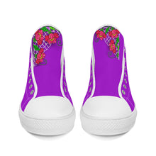 Load image into Gallery viewer, Ti Amo I love you - Exclusive Brand - High-Top Canvas Shoes - White Soles
