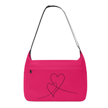 Load image into Gallery viewer, Ti Amo I love you - Exclusive Brand  - Pantone Mellow Melon - Double Script Heart - Journey Computer Shoulder Bag
