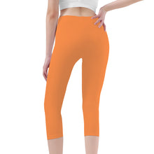 Load image into Gallery viewer, Ti Amo I love you - Exclusive Brand - Coral -  Angry Fish - Capri Yoga Leggings - Sizes XS-3XL
