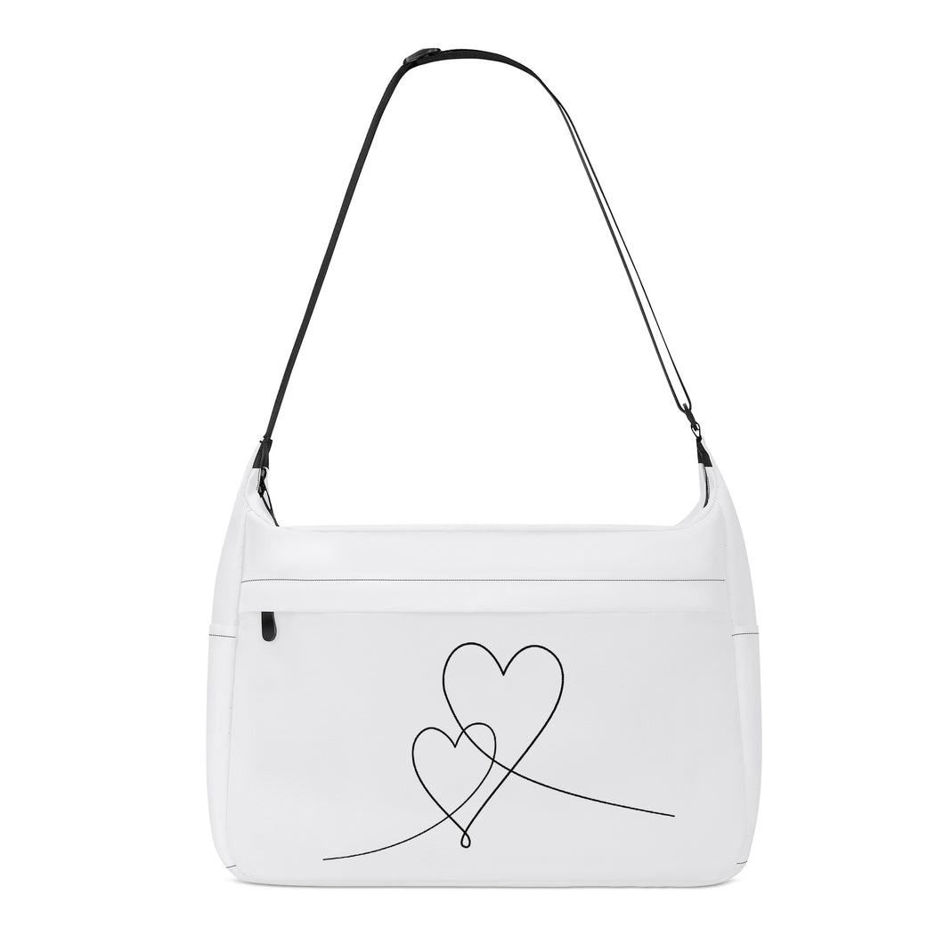 Ti Amo I love you - Exclusive Brand - Calcium Carbonate - Double Script Heart - Journey Computer Shoulder Bag