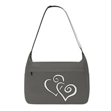 Load image into Gallery viewer, Ti Amo I love you - Exclusive Brand - Chicago - Double White Heart - Journey Computer Shoulder Bag
