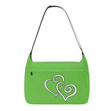 Load image into Gallery viewer, Ti Amo I love you - Exclusive Brand - Mantis - Double White Heart - Journey Computer Shoulder Bag
