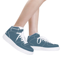 Load image into Gallery viewer, Ti Amo I love you - Exclusive Brand - Agean Blue - High Top Unisex Sneakers
