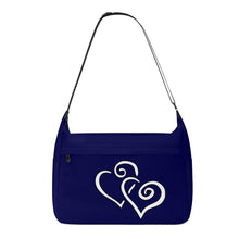 Load image into Gallery viewer, Ti Amo I love you - Exclusive Brand - Stratos - Double White Heart - Journey Computer Shoulder Bag
