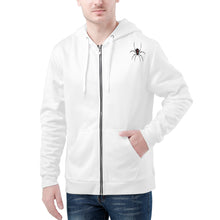 Load image into Gallery viewer, Ti Amo I love you - Exclusive Brand  - White - Spider  -Men&#39;s  Zip Hoodie
