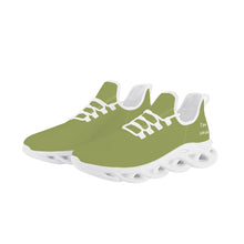 Load image into Gallery viewer, Ti Amo I love you - Exclusive Brand  - Olive Green - Mens / Womens - Flex Control Sneakers- White Soles
