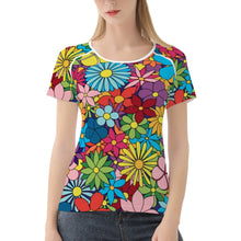 Load image into Gallery viewer, Ti Amo I love you - Exclusive Brand  - Colorful Flowers - Women&#39;s T shirt - Sizes S-2XL
