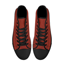 Load image into Gallery viewer, Ti Amo I love you - Exclusive Brand - High-Top Canvas Shoes - Black Soles
