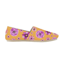 Load image into Gallery viewer, Ti Amo I love you  - Exclusive Brand  - Yellow with Flowers -  Casual Flat Driving Shoe
