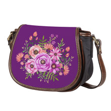 Load image into Gallery viewer, Ti Amo I love you - Exclusive Brand - Palatinate -  Floral Bouquet - Saddle Bag
