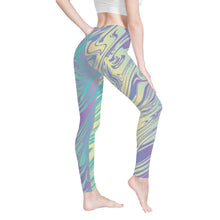 Load image into Gallery viewer, Ti Amo I love you - Exclusive Brand - Sherbert Stripe - Yoga Leggings - Sizes XS-3XL
